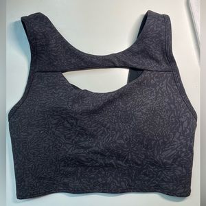 Lululemon black & grey sport bra size 4
